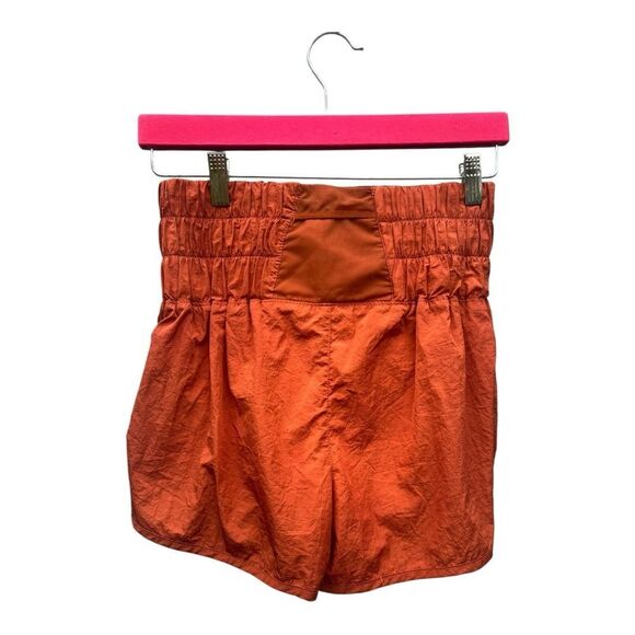Free People Movement Orange The Way Home Shorts Sz small  NWOT athletic preppy - Picture 2 of 6